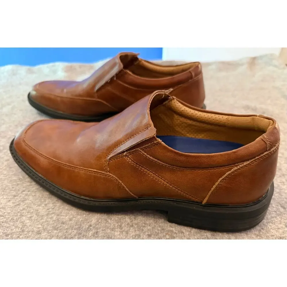 Borelli Trenton Mens Size 8M Brown Slip On Loafers Dress Shoes